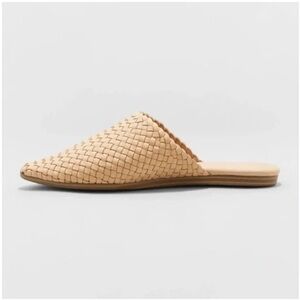 Universal Thread Tan Woven Mules